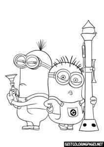 Minions coloring pages