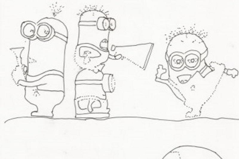 Minions coloring pages