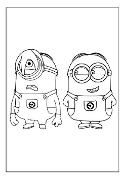 Colorful fun with bob kevin and stuart printable minions pages for kids p