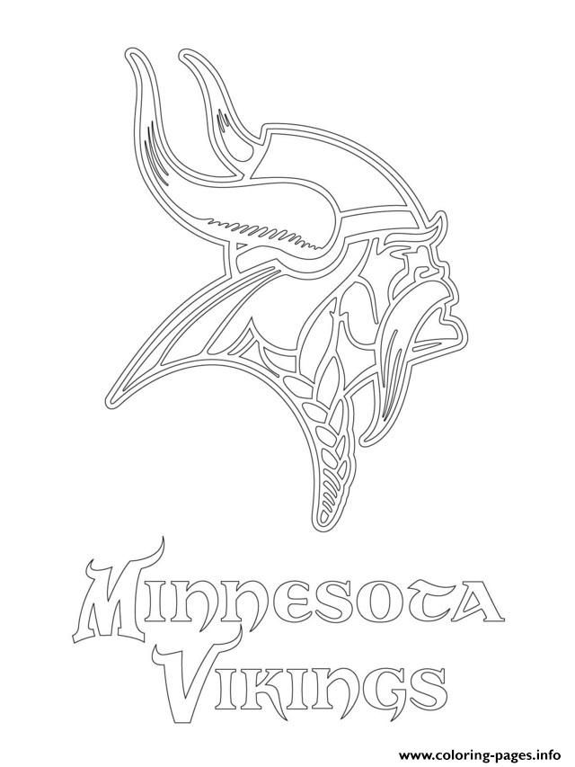 Print minnesota vikings logo football sport coloring pages minnesota vikings logo viking logo sports coloring pages