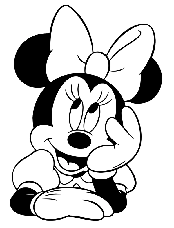 Ðï minnie mouse thinking happy