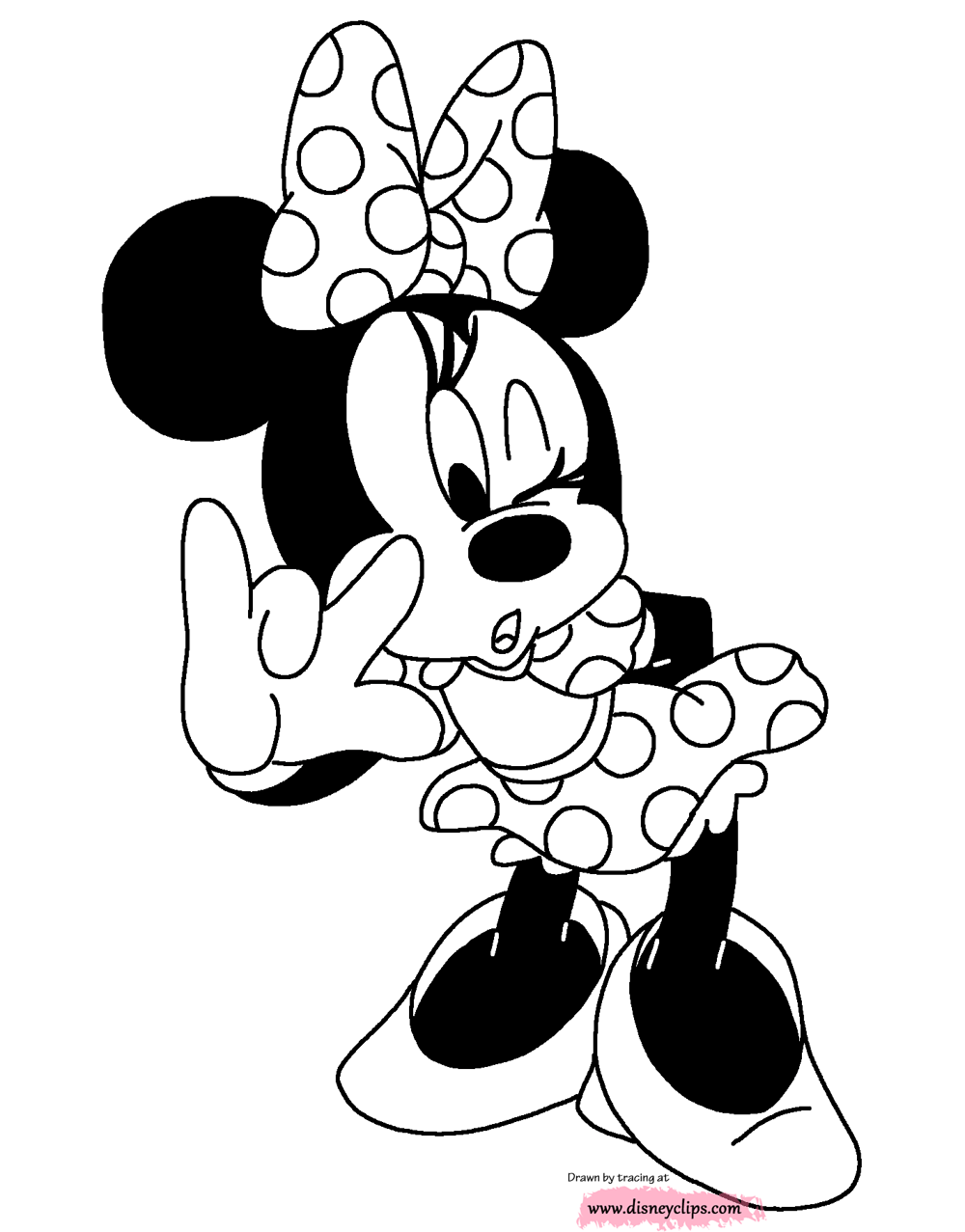 Misc minnie mouse coloring pages