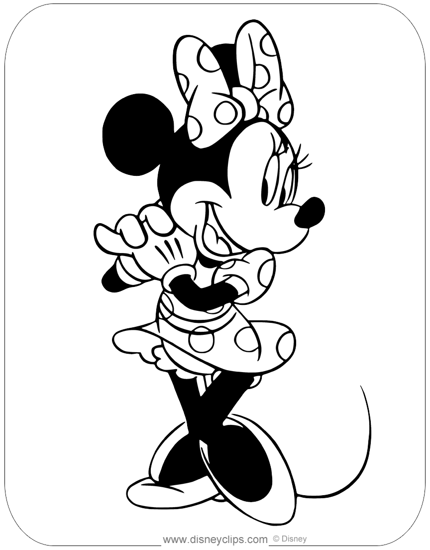 Misc minnie mouse coloring pages