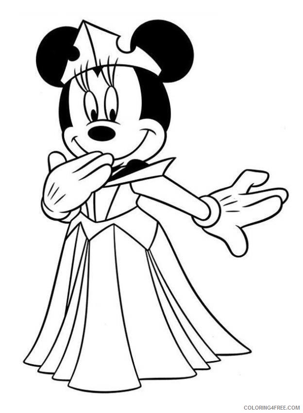 Coloring pages minnie mouse coloring pages cartoons princess minnie mouse printable