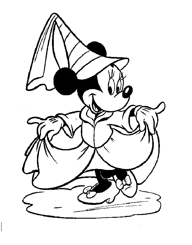 Minnie mouse coloring pages printable for free download