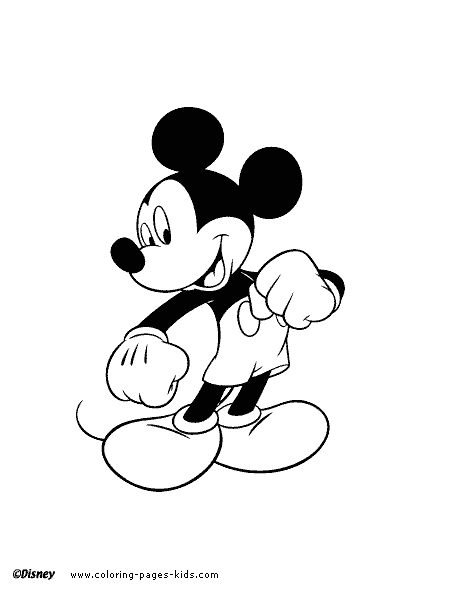 Mickey mouse and minnie coloring pages