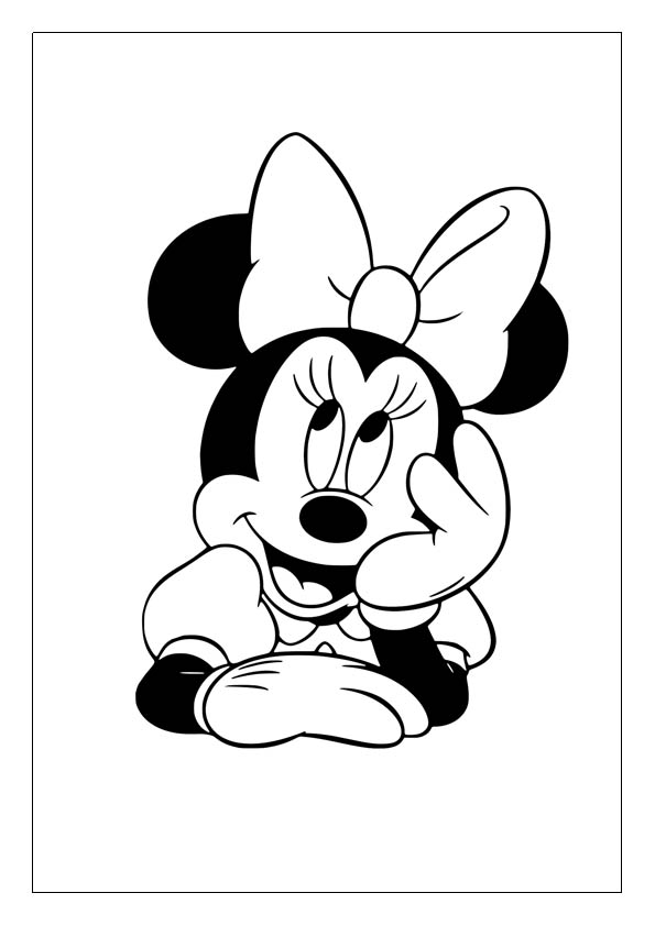 Minnie mouse coloring pages printable coloring sheets
