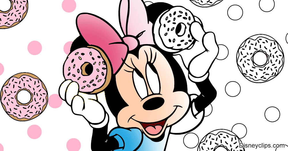 Printable minnie mouse coloring pages
