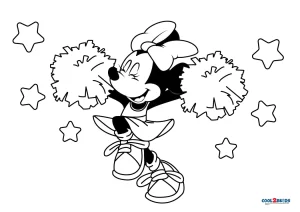Printable minnie mouse coloring pages for kids