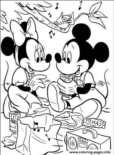 Minnie mouse coloring pages