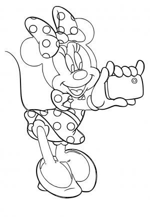 Free printable minnie mouse coloring pages for adults and kids