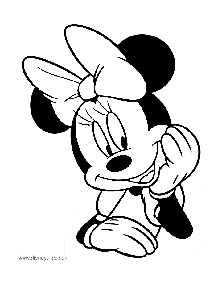 Misc minnie mouse coloring pages