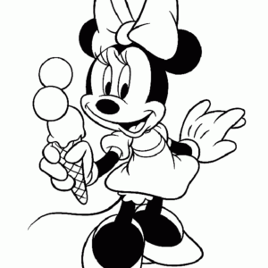 Minnie mouse coloring pages printable for free download