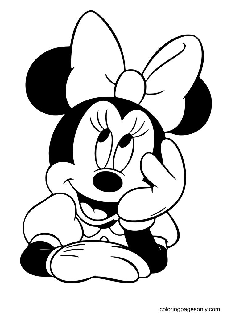 Minnie mouse coloring pages