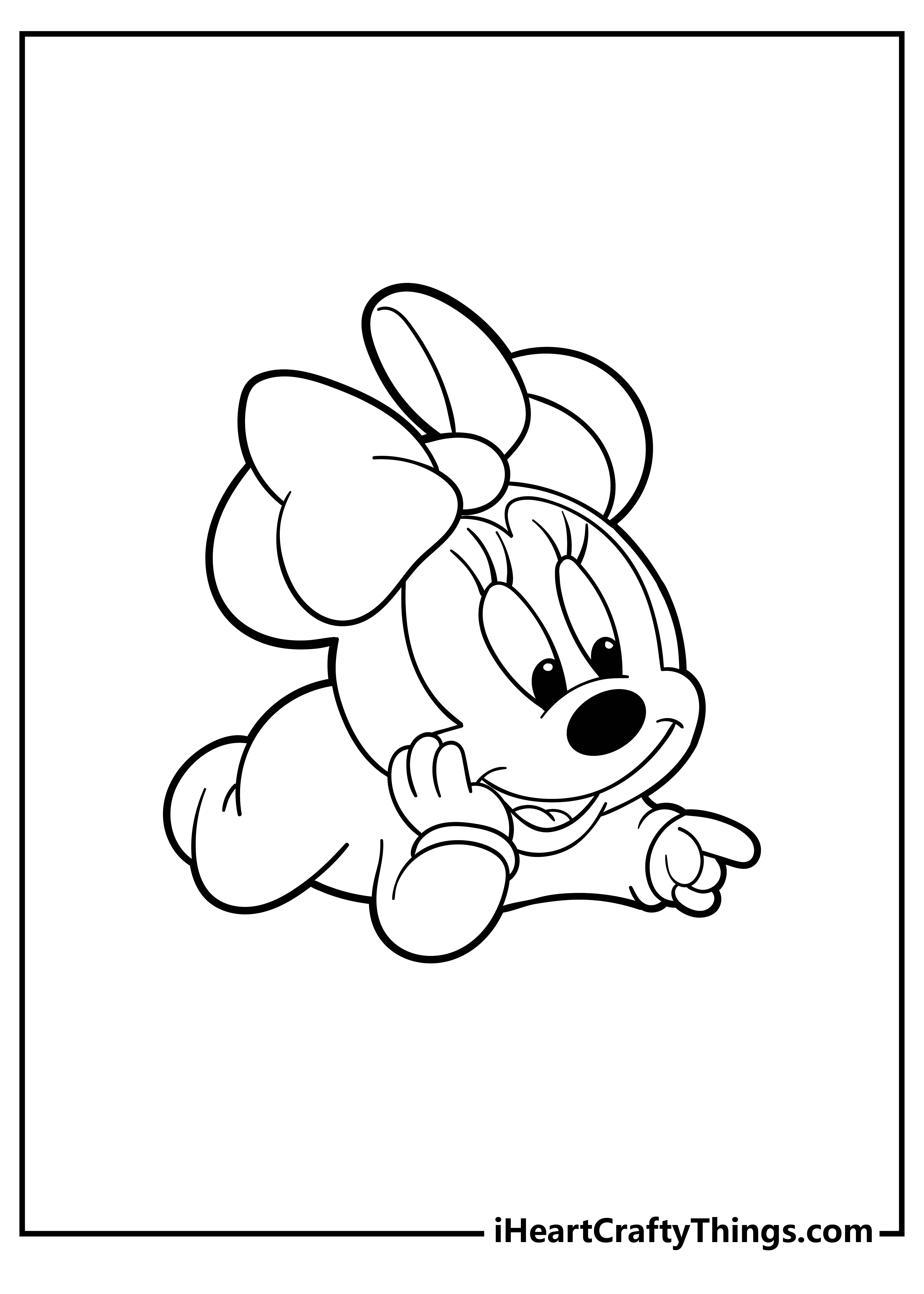 Minnie mouse coloring pages free printables