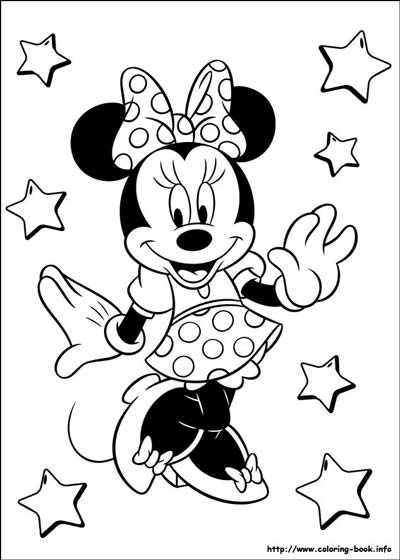 Minnie mouse coloring pages