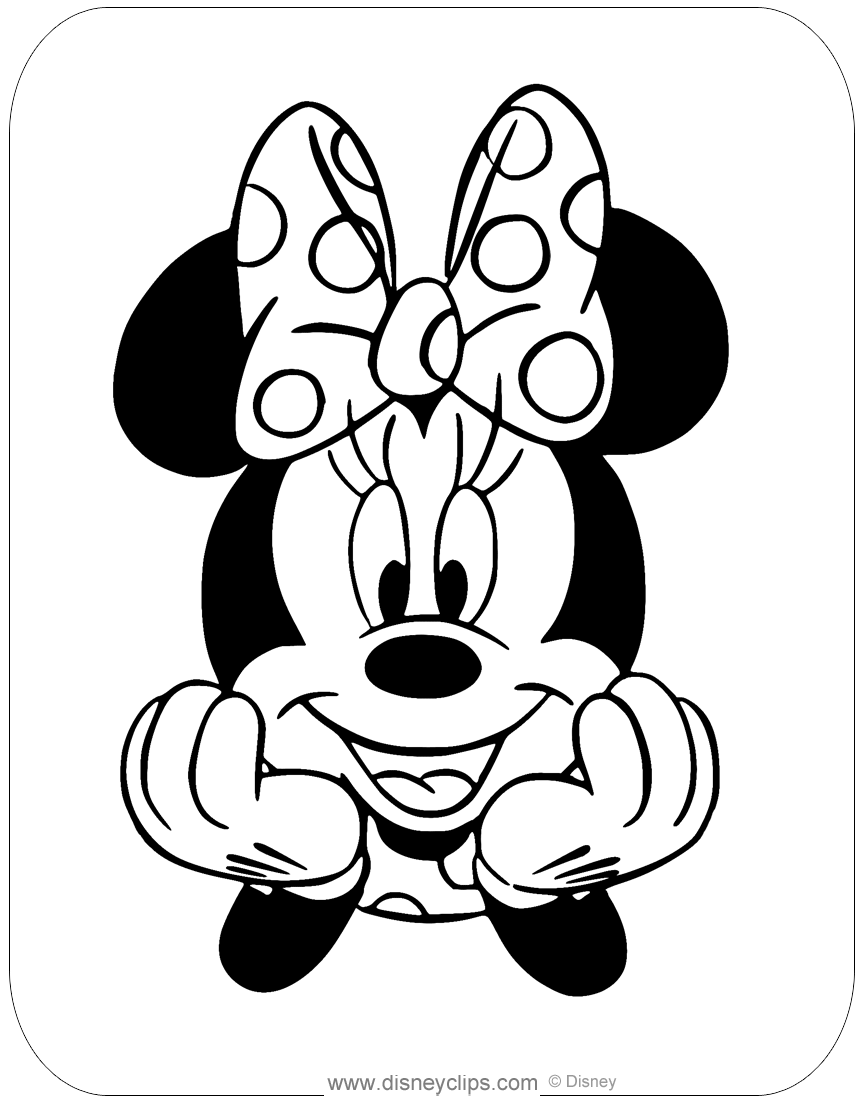 Misc minnie mouse coloring pages