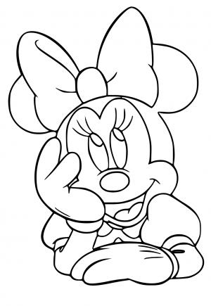 Free printable minnie mouse coloring pages for adults and kids