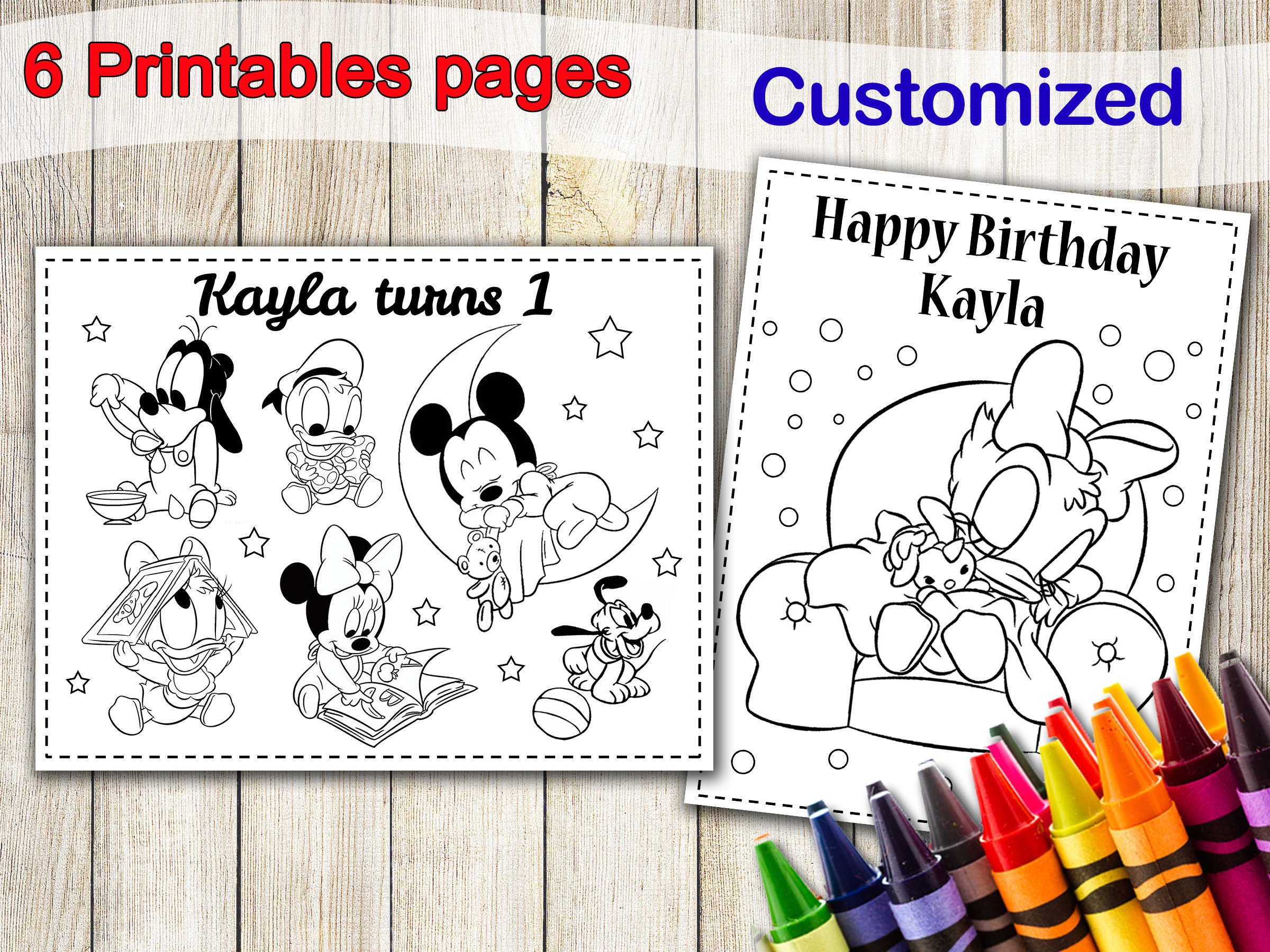 Baby mickey mouse coloring pages party favors minnie mouse birthday party favor minnie mouse coloring book activities