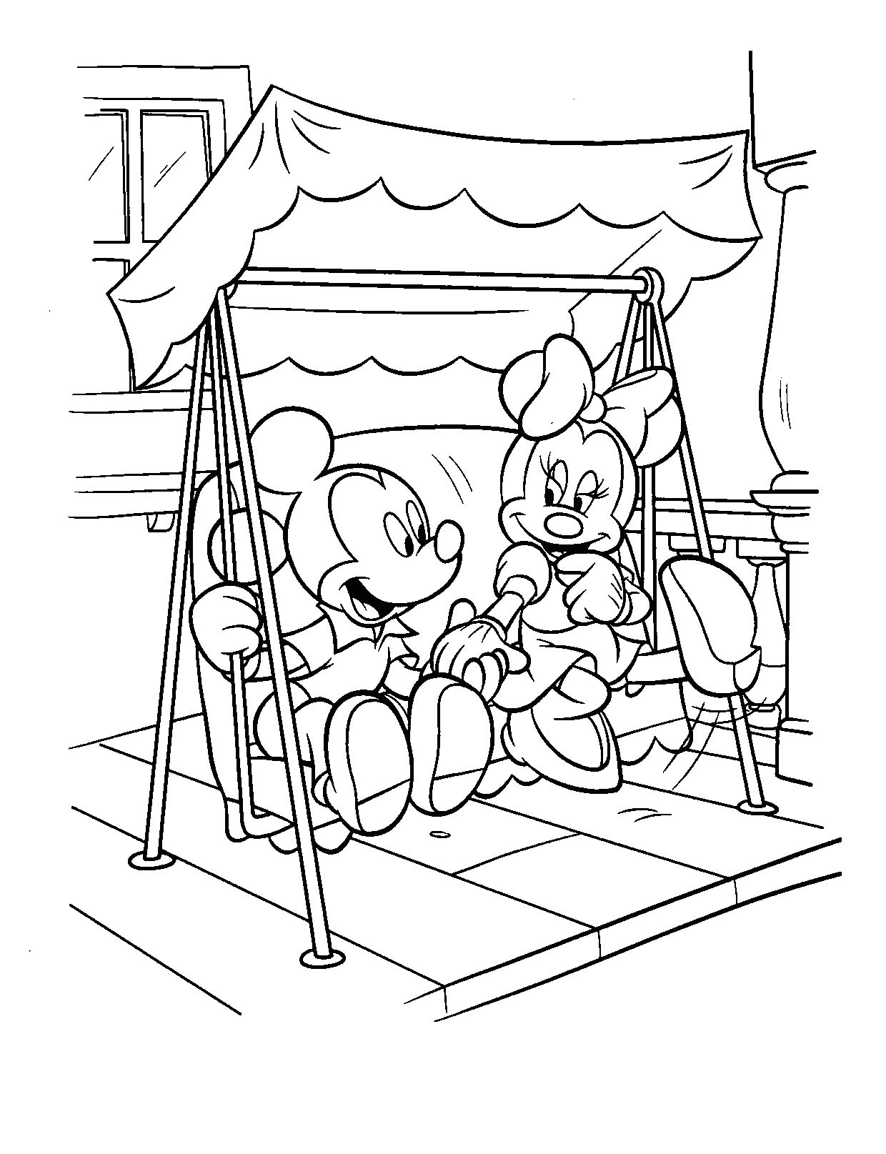 Free printable minnie mouse coloring pages for kids