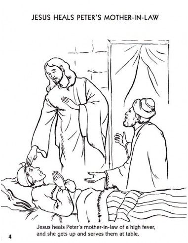 Miracles of jesus coloring book