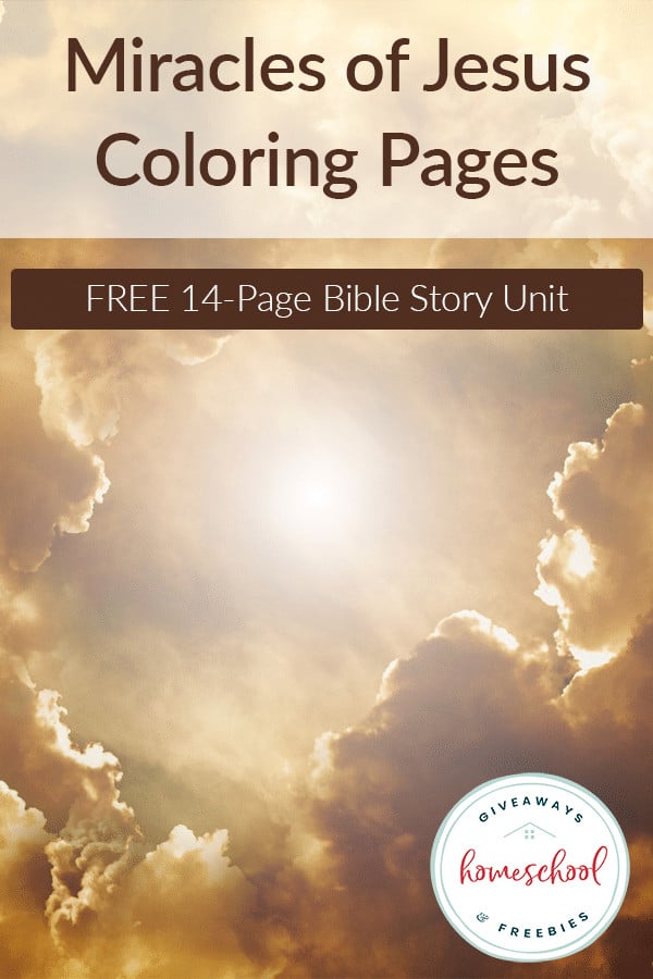 Free miracles of jesus coloring pages