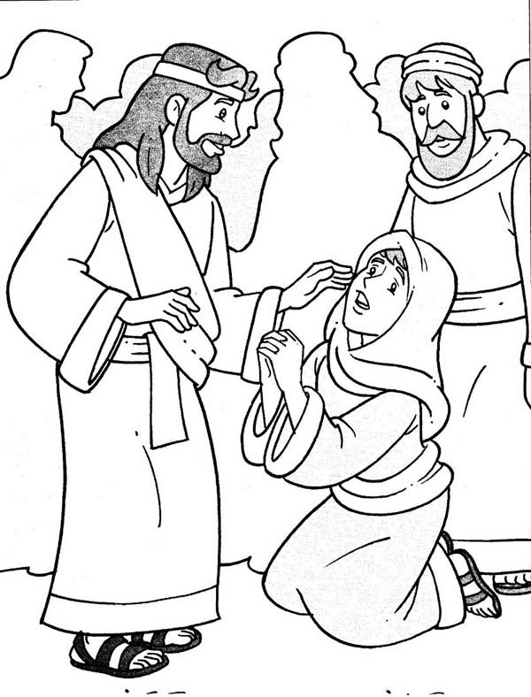 Jesus heals the sick in miracles of jesus coloring page jesus coloring pages jesus heals miracles of jesus