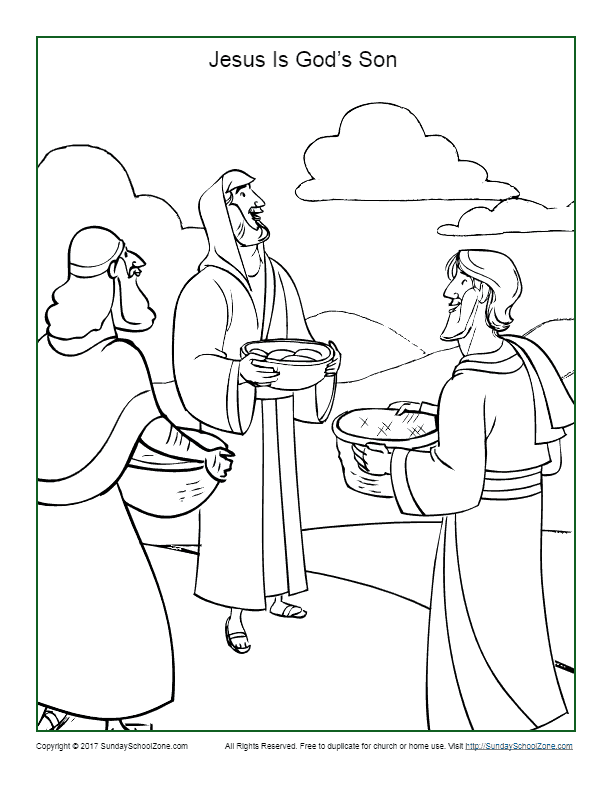 Jesus is the son of god coloring page