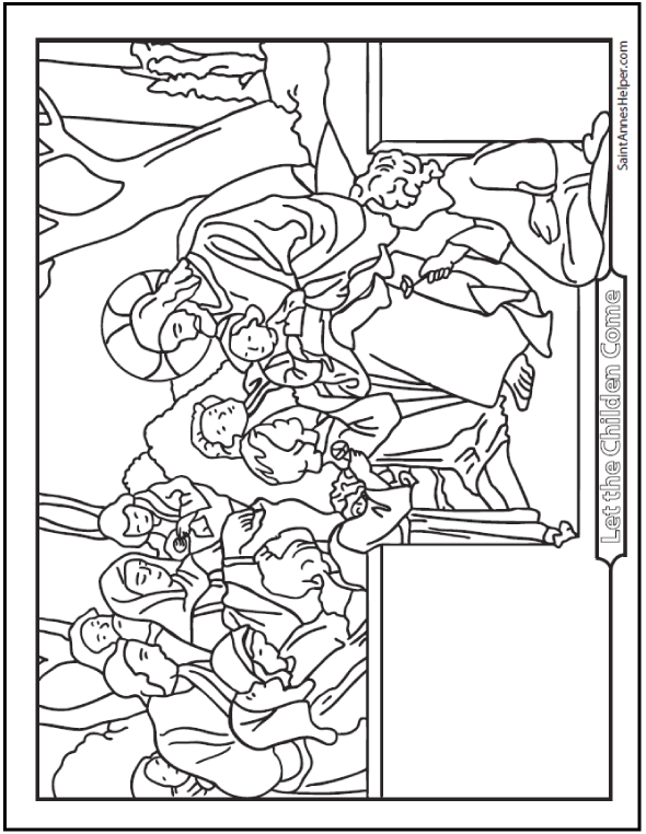 Jesus loves the little children coloring page âï jesus coloring pages