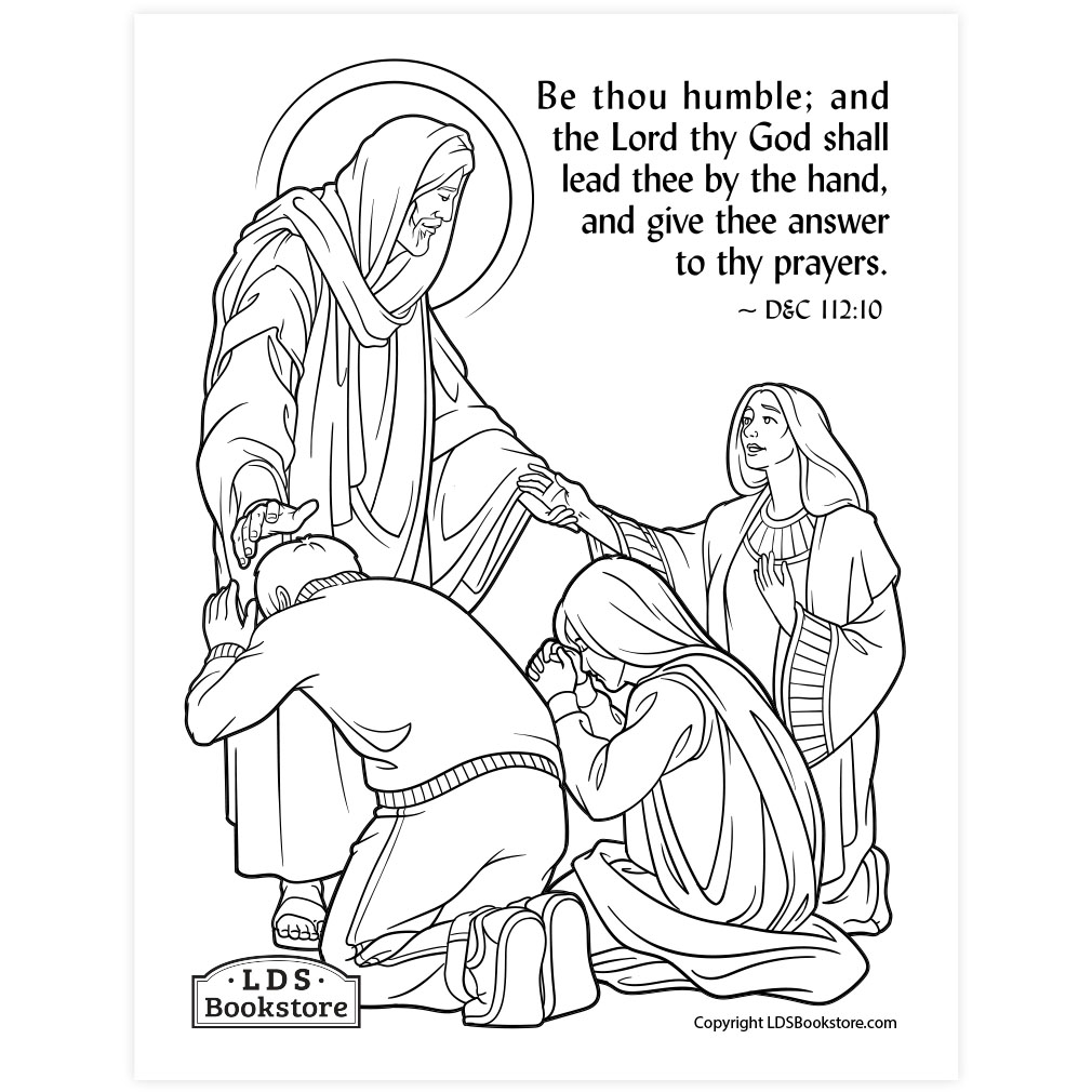 Be thou humble coloring page