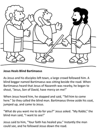 The miracles of jesus coloring book pdf