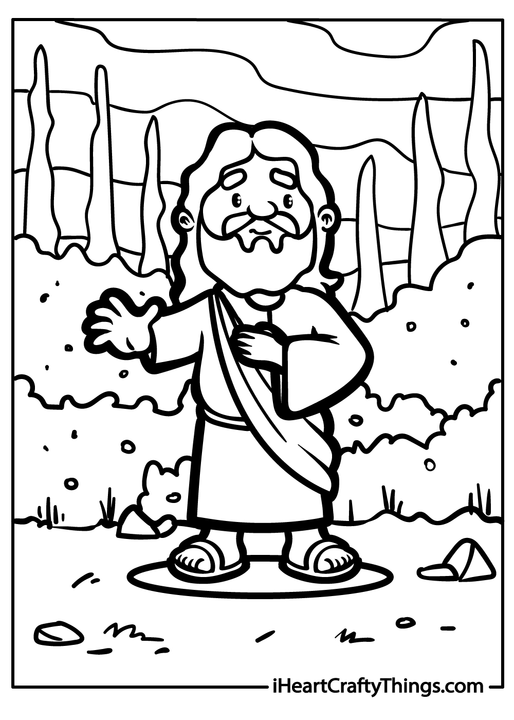 Jesus coloring pages free printables