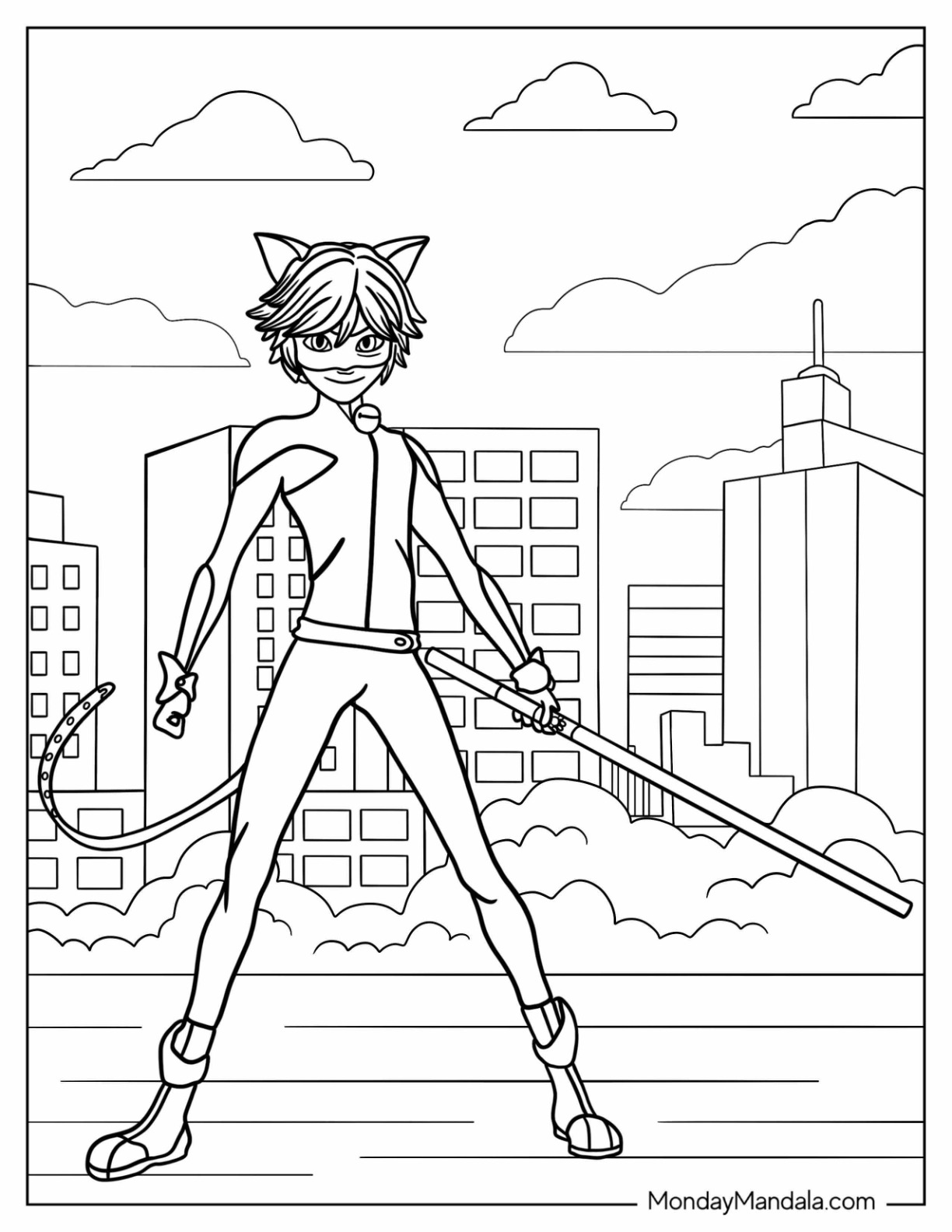 Miraculous ladybug coloring pages free pdf printables