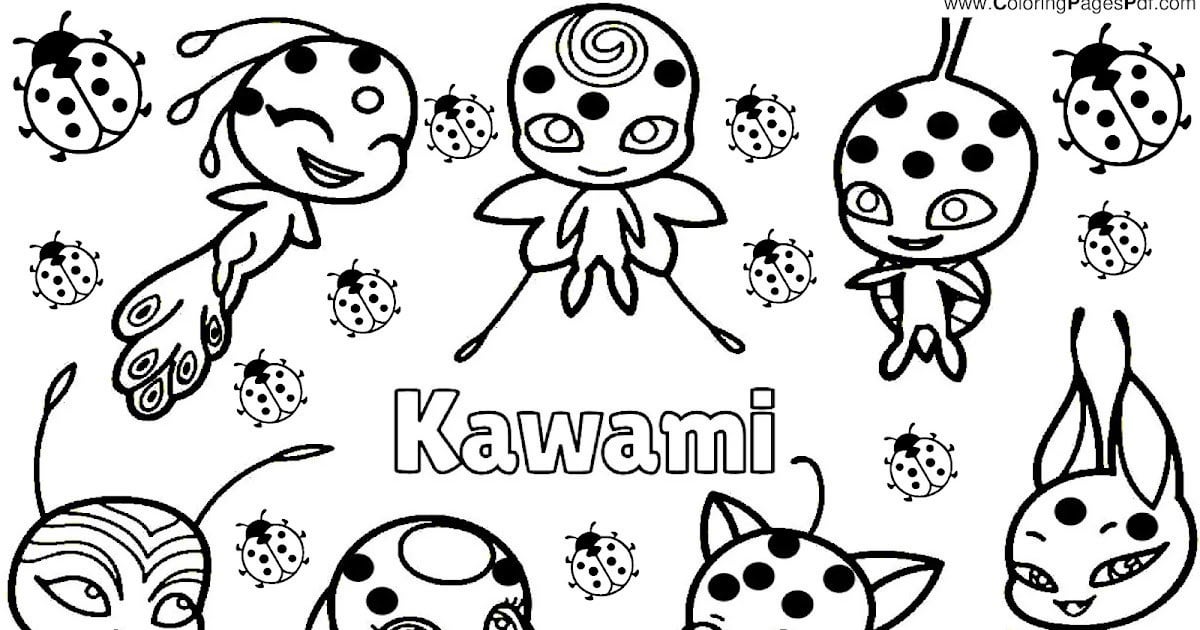 Kwami miraculous ladybug coloring pages rcoloringpagespdf