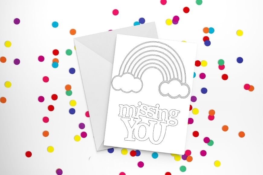 Free printable miss you cards to colour mum in the madhouse