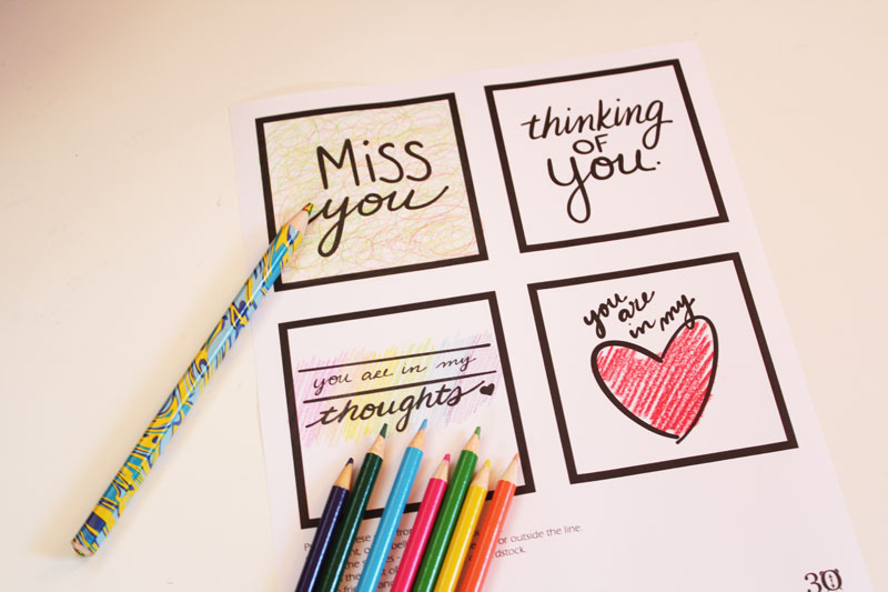 Printable thinking of you cards