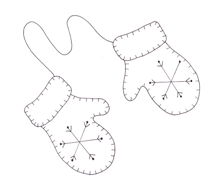 Warm woolen mittens coloring page â wee folk art