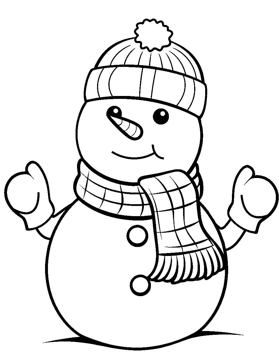 Snowman coloring pages free printable sheets