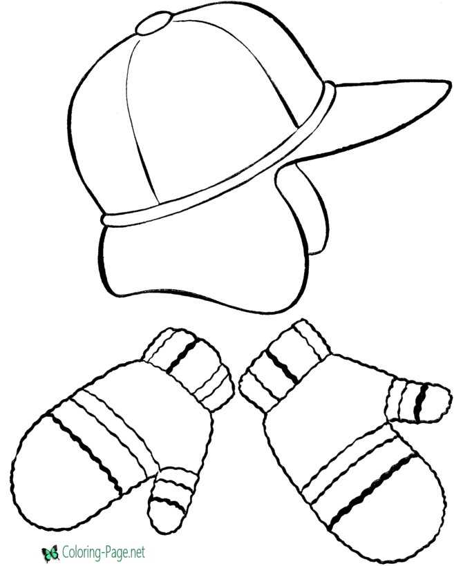 Winter coloring pages