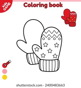 Mitten coloring book images stock photos d objects vectors