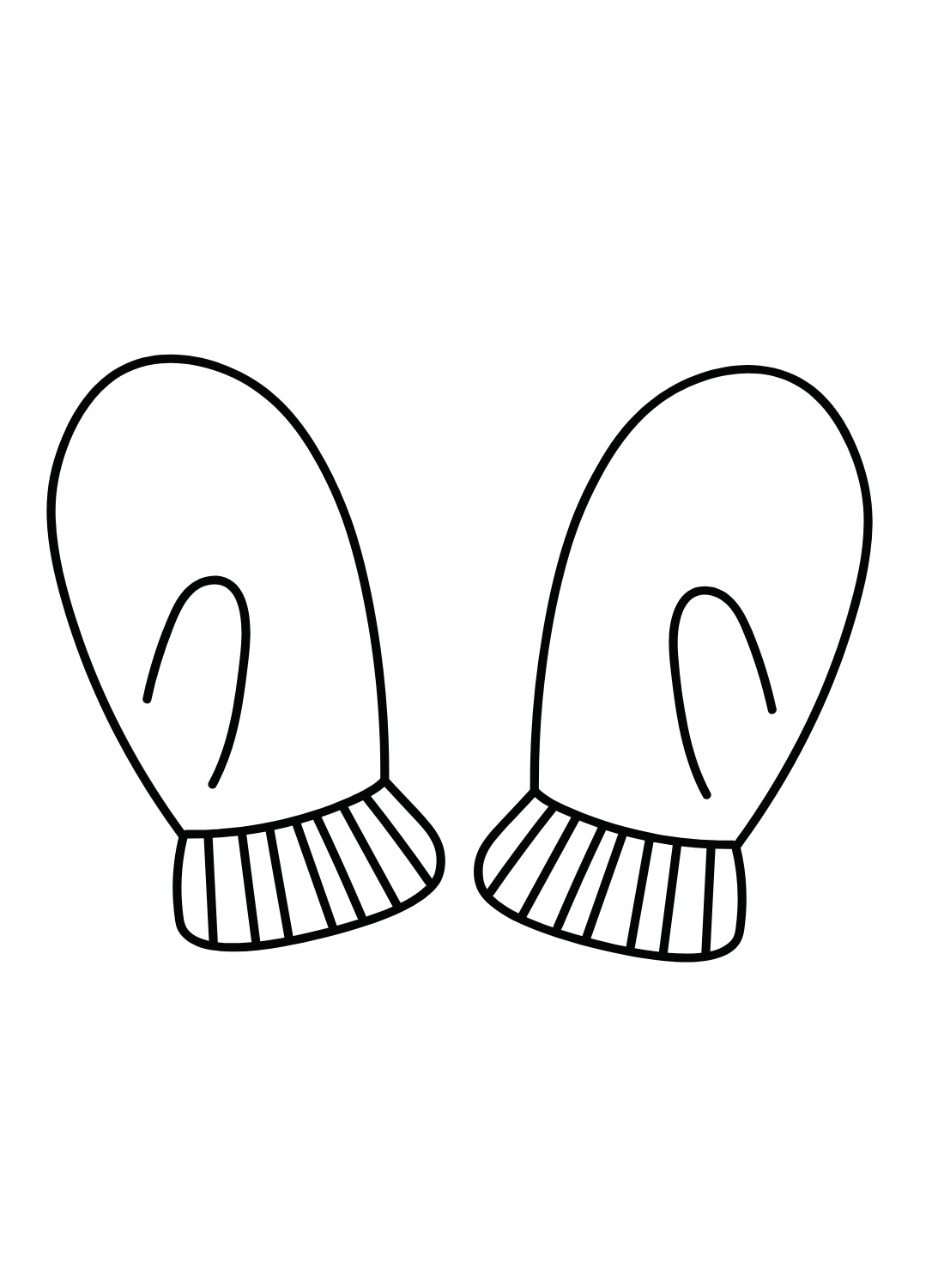 Mittens coloring pages printable for free download