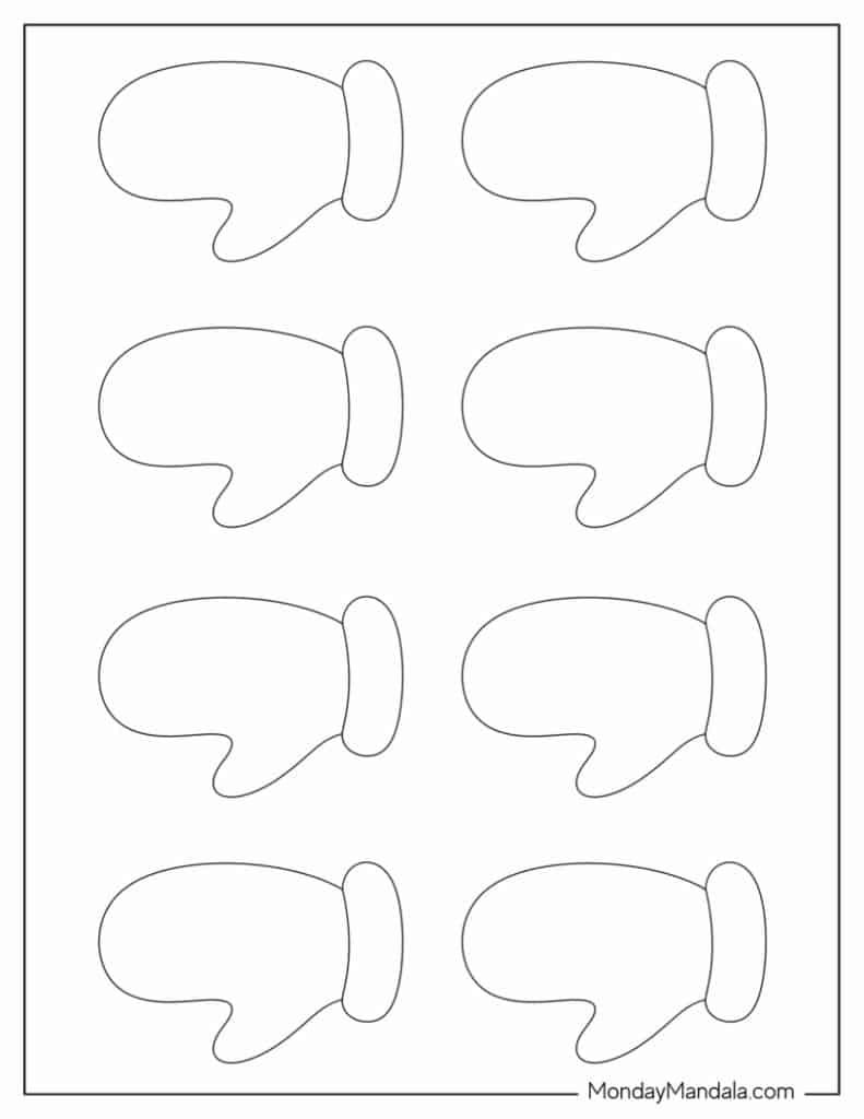 Mitten templates free pdf printables