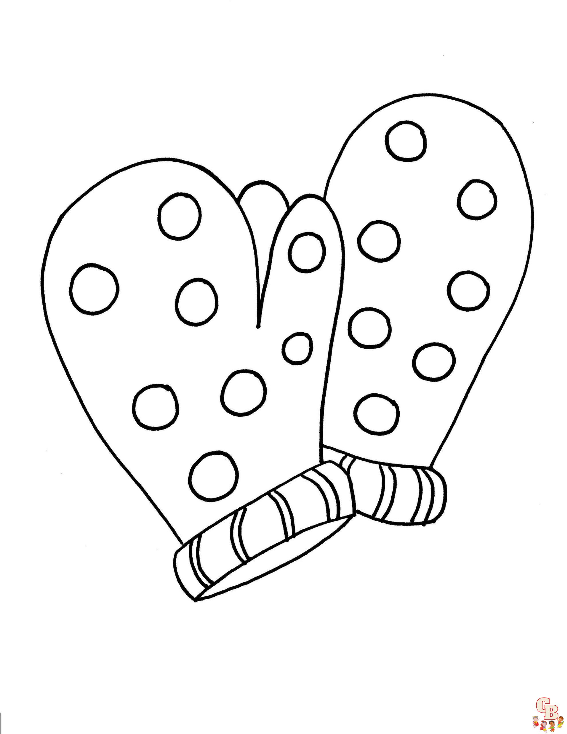 Enjoy winter fun with free winter mittens coloring pages