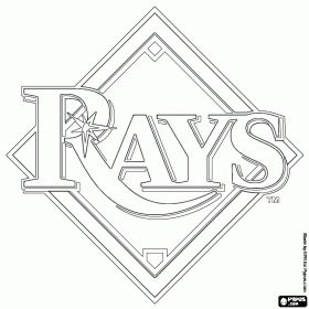 Mlb logos coloring pages printable games rays logo mlb logos sports coloring pages