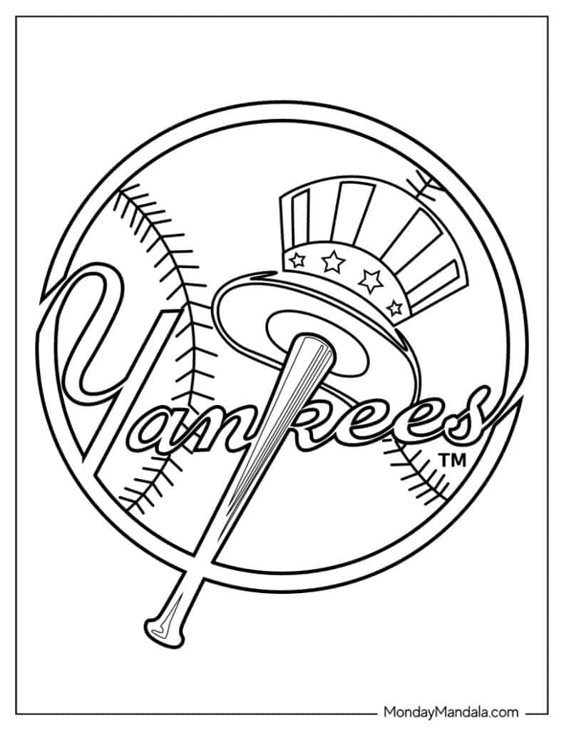 Baseball coloring pages free pdf printables