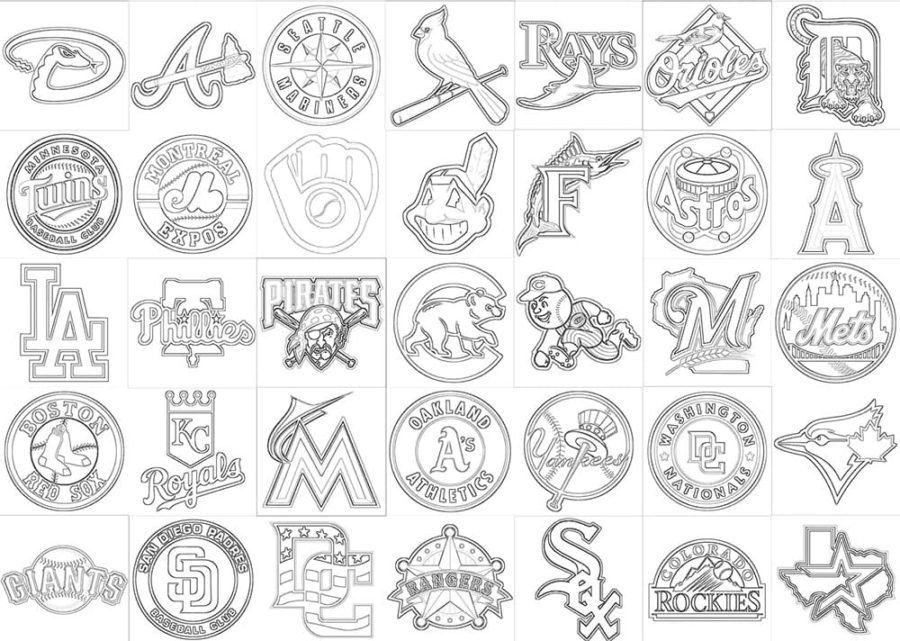 Mlb coloring pages