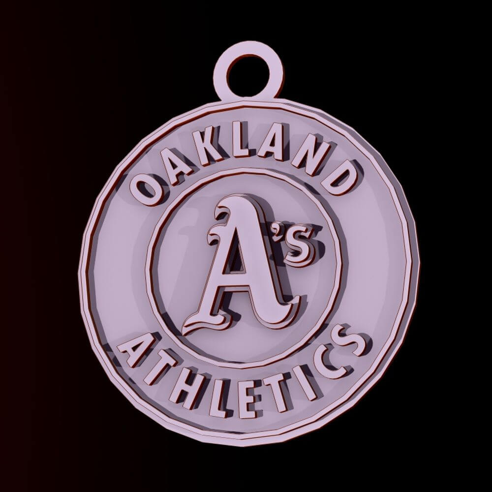 Mlb oakland athletics keychan logo printable