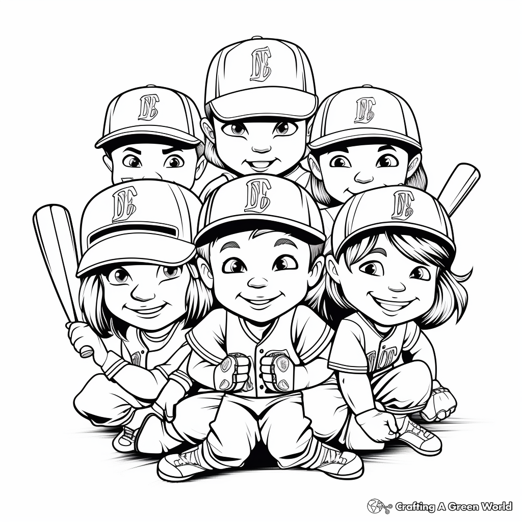 Baseball coloring pages