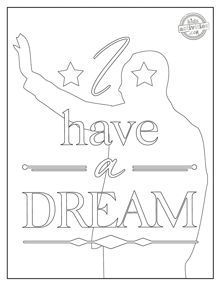 Free inspiring martin luther king jr coloring pages kids activities blog