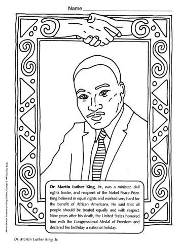 Dr martin luther king jr coloring page free printable coloring pages